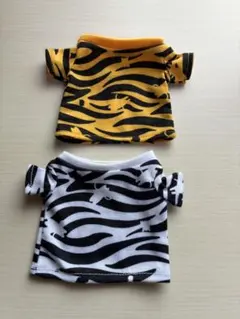 フモフモさん　Tシャツ　アウトフィット　服　虎柄2枚