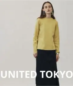 プレーティングプルオーバーニット　ユナイテッドトウキョウ　イエロー
