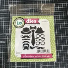 io stamps DIE224-O ダイカット ヒゲ ハット ネクタイ