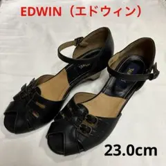 『レディース サンダル』（23.0cm）EDWIN ヒールサンダル【中古品】のサムネイル