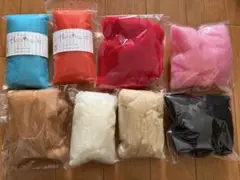 羊毛フェルト素材セット 8色
