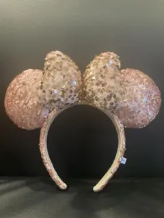 ディズニー ミニー スパンコールカチューシャ ピンク