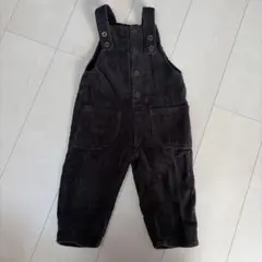 ダークグレー コーデュロイ オーバーオール 95cm未満