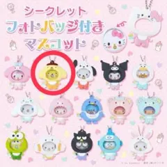 サンリオ フォトバッジ付きマスコット ベビーシリーズ　ポムポムプリン