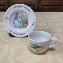 ピーターラビット セット 旧刻印 ウェッジウッド ピーターラビット チルドレン ティーセット 旧