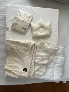 PUPPAPUPO ベビー布団セット　60×90 未使用フィッティングシーツ付き