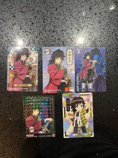 鬼滅の刃★冨岡義勇★激レア!!ステンドグラスカード・ウエハースカード セット 鬼滅の刃 ステンドグラスカード2 自販機ver レア 冨岡義勇