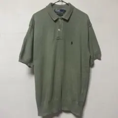 90's Ralph Lauren ラルフ L ニット ポロシャツ 半袖シャツ