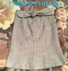 FREE’S PHRASE リボンベルト付きタイトスカート Sサイズ