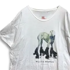 BLQV アート Tシャツ 古着 ウィリアムウェグマン 芸術 作品 アニマル