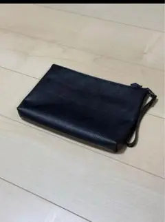 HushTug ハッシュタグ マルチケース クラッチバッグ 姫路レザー ブラック