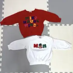 ミキハウス MIKIHOUSE 2枚セット　キッズトレーナー 85 90
