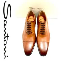 新品未使用 19.5万円 SANTONI 最高級 サントーニ ビジネスシューズ