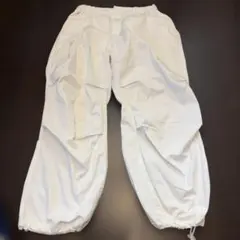 WEGOホワイト カーゴパンツ ドローストリングM