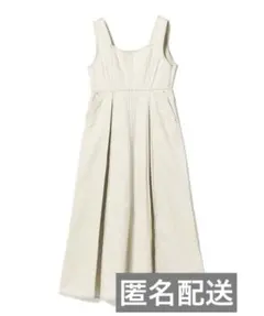 Ray BEAMS 配色 ステッチ サロペット ワンピース