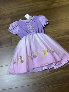 ラプンツェル ワンピース 半袖 litte ディズニー　しまむら