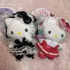 【バラ売り可】サンリオ ハローキティ ロリータ メイドぬいぐるみ キーホルダー