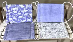 動物柄ガーゼマスクセット