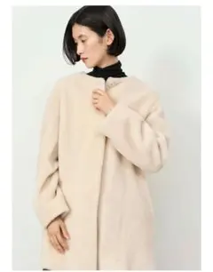 SOÉJU ソージュ wool ウール ホワイト ボアコート オフホワイト