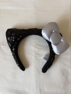 USJ　キティ　スパンコールカチューシャ　黒