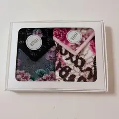 FEILER フラワー・レオパード柄ハンカチ2枚セット