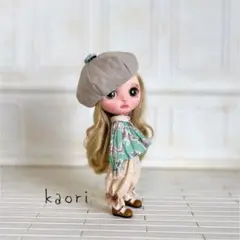 ポップマートブライスアウトフィット　3点セットグリーン　ハンドメイド