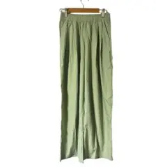 限定1着 ワイドパンツ S カジュアル 美品 ライトグリーン デート