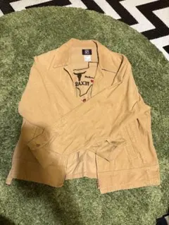 ベージュ コーデュロイジャケット　古着