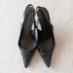 美品 GUCCI グッチ パンプス 本革 ブラックのサムネイル