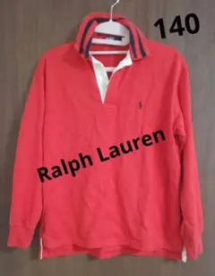 美品 Ralph Lauren赤いポロシャツ 140サイズ