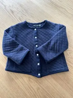 ネイビー キルティングカーディガン 100cm