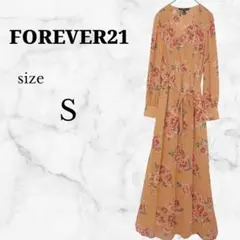 美品✨FOREVER21 【S】ロングワンピース フローラル 花柄 パーティー