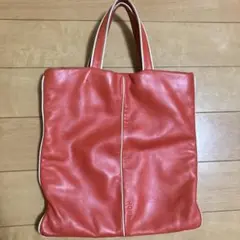 m.u.l スクエアトートS キルティング カラーオレンジ - メルカリ