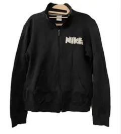 ゴツナイキ　NIKE ブラック ジップアップ スウェット