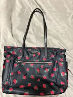 新品未使用》kate spade トートバッグ ホワイト バラ レザー - メルカリ