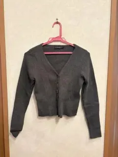 Brandy Melville 長袖 カーディガン グレーのサムネイル