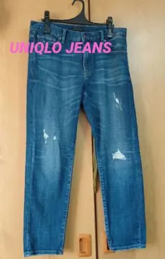 UNIQLO JEANS ダメージ加工 デニムパンツ　27インチ