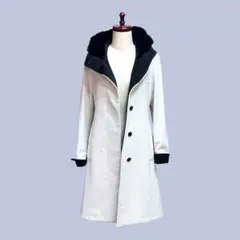 K.T KIYOKO TAKASE アンゴラウールロングコート 9号 M スノー