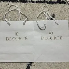 DECORTÉ エンボス花柄ショップ袋 2枚セット
