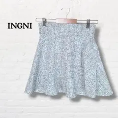 美品 イング☆ツイードミニスカート 編み上げリボン 量産型 地雷系【M】