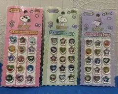 スヌーピー おはじきシール　３枚セット