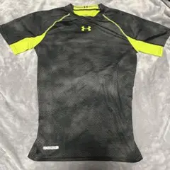 UNDER ARMOUR XL アンダーシャツ ブラック/ライム