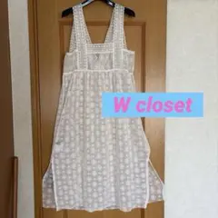 W closet レースチュニック　ノースリーブ　ホワイト(白)のサムネイル
