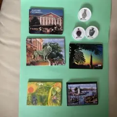 観光名所デザイン マグネット 8個セット