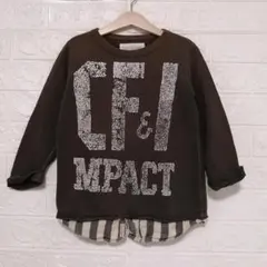 GoToHollywood　裾レイヤード風デザイントレーナー