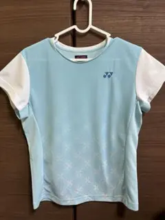 YONEX 水色 バドミントン　ゲームシャツ