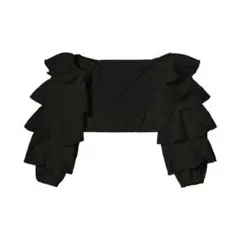 Frill cross blouse/blackのサムネイル
