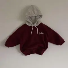 digreen キッズ パーカー ボルドー 韓国子供服　2800→2500
