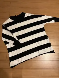 Americana ボーダー七分トップス