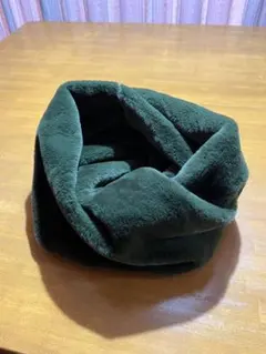 フリース ダークグリーン マフラー